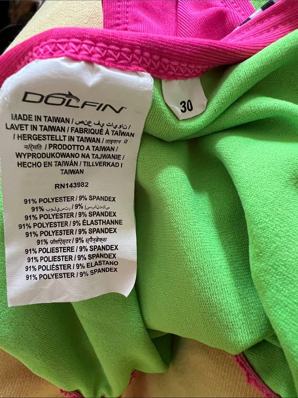 Dolfin Uglies Diver Back Tie Back One-Piece Swimsuit - Picture 4 of 5